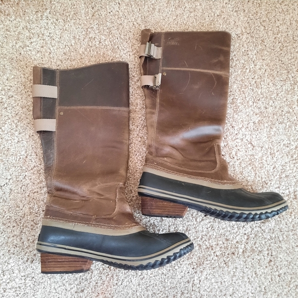 Sorel Brown and Black Combat Boots - Picture 7 of 15